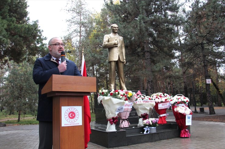 Büyük Önder Atatürk, ebediyete intikalinin 85'inci yılında Kırgızistan'da anıldı