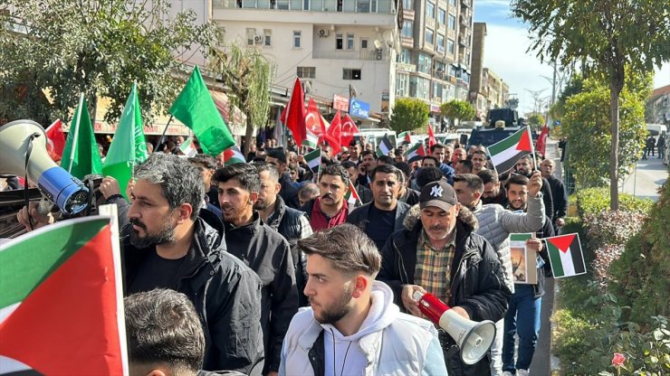 İsrail'in Filistin'e yönelik saldırıları Van ve Hakkari'de protesto edildi