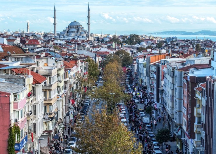 Gazze için Edirnekapı'dan Sultanahmet'e insan zinciri oluşturuldu