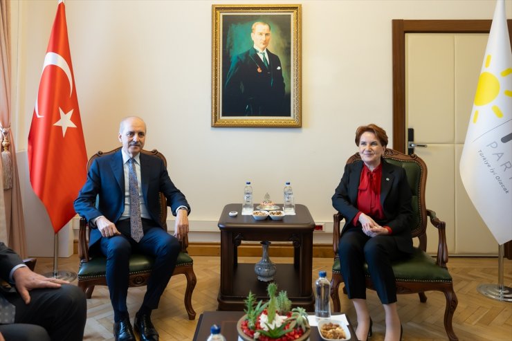 TBMM Başkanı Kurtulmuş, İYİ Parti Genel Başkanı Akşener’i ziyaret etti