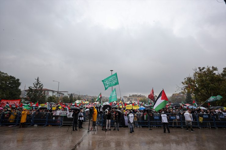 İsrail'in Gazze'ye yönelik saldırıları Gaziantep'te protesto edildi