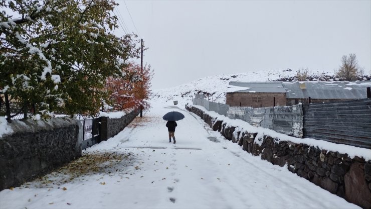 Bingöl'de gece saatlerinde başlayan kar, etkisini sabaha kadar sürdürdü