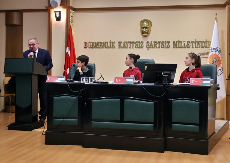 Samsun'da kurulan "Çocuk Meclisi"nden dünya liderlerine Gazze mesajı: