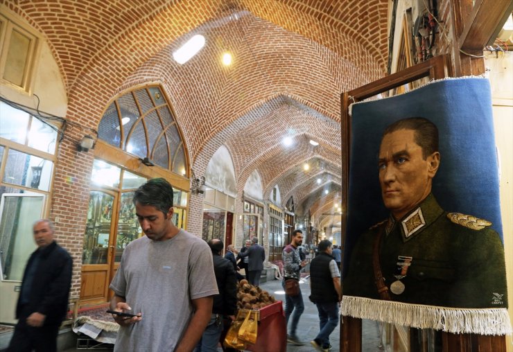 İranlı Türk esnaf, Atatürk'ün portresini ipek halıya işledi