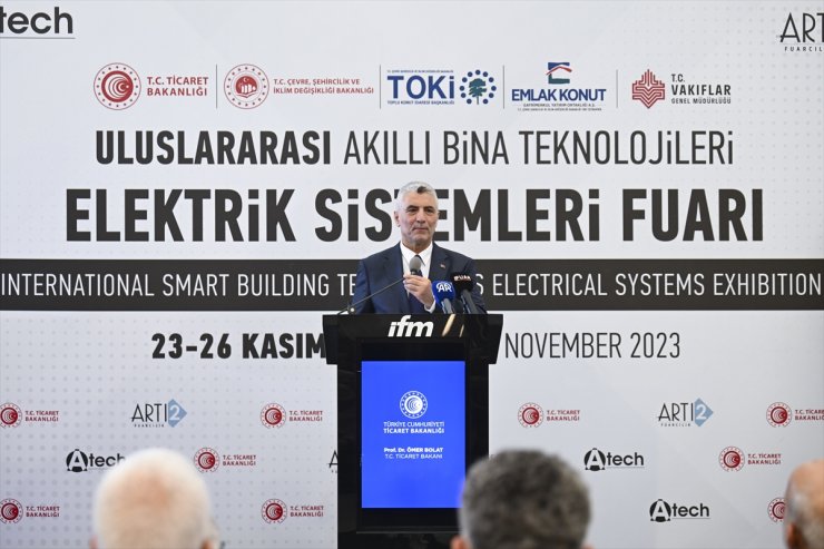 Ticaret Bakanı Bolat, A-TECH Fuarı'nın açılışında konuştu: