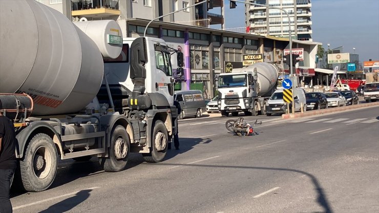 Mersin'de beton mikserin çarptığı motosiklet sürücüsü öldü