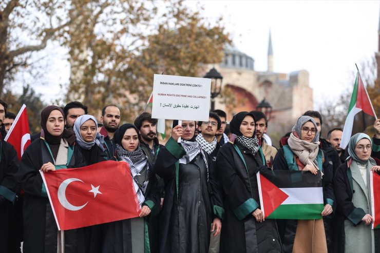 Hukukçular İsrail'in Gazze saldırılarına "İnsan hakları doktrini çökmüştür" bildirisiyle tepki gösterdi: