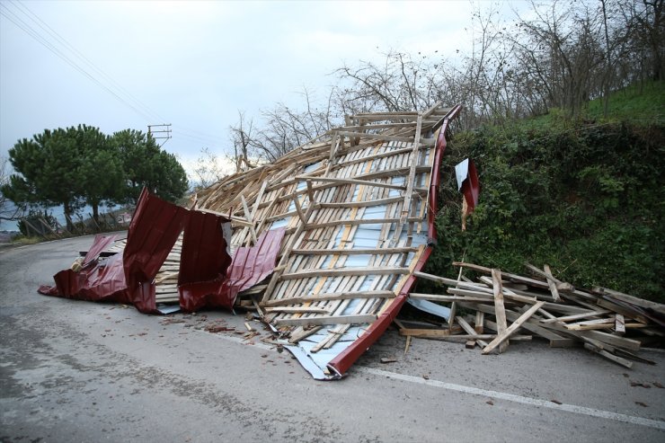 Ordu'da fırtına sonrası hasar tespitine başlandı