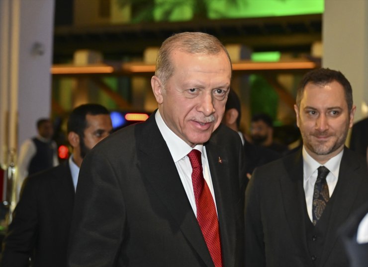 Cumhurbaşkanı Erdoğan, Birleşik Arap Emirlikleri'ne geldi