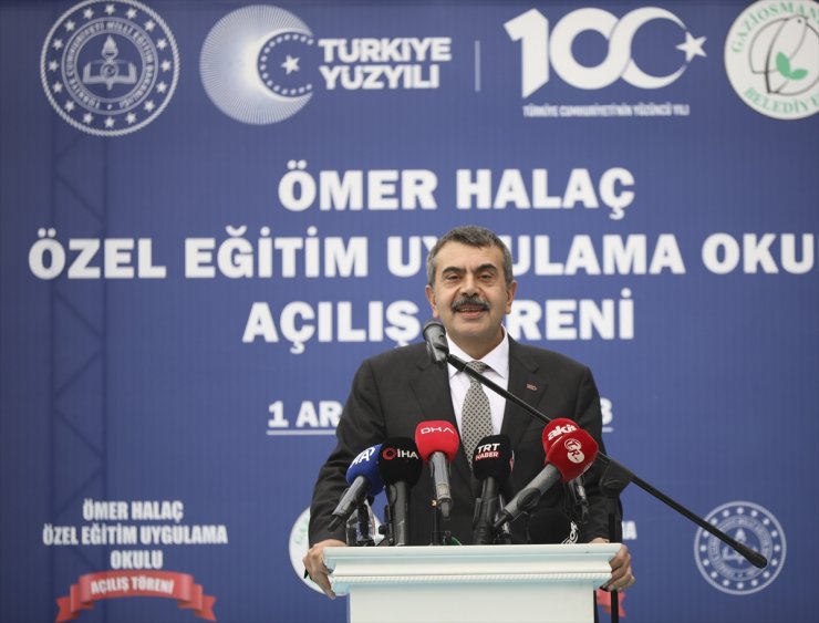 Bakan Tekin, Ömer Halaç Özel Eğitim Uygulama Okulunun açılışında konuştu: