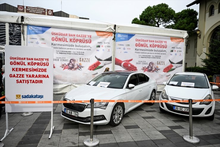 Üsküdar'da Gazze için "Gönül Köprüsü" kermesi kuruldu