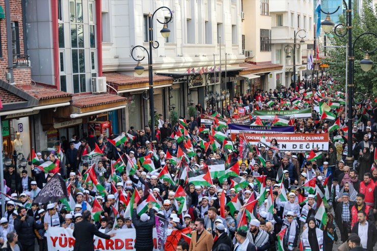 Diyarbakır, Siirt ve Elazığ'da Filistin'e destek etkinlikleri düzenlendi