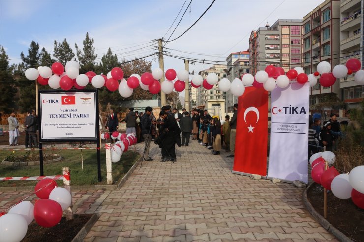 Afganistan'ın başkenti Kabil'de TİKA tarafından yenilenen parkın açılışı yapıldı