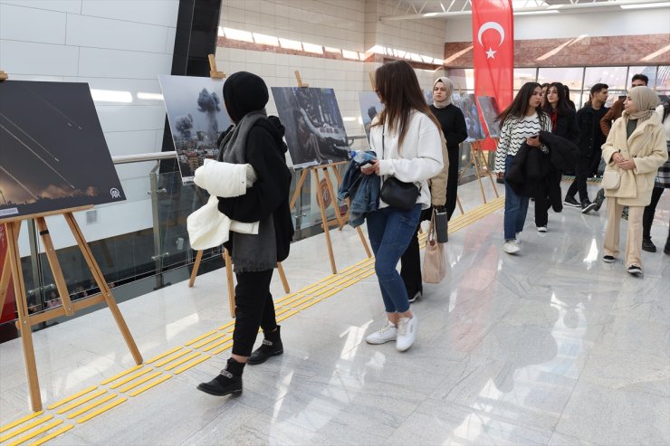 AA'nın Gazze fotoğrafları NEVÜ'de sergilendi