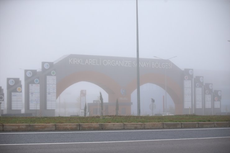 Kırklareli'nde yoğun sis