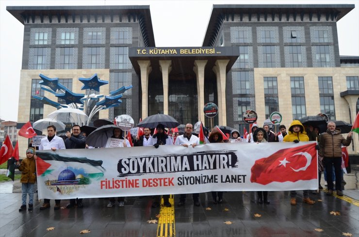 Kütahya'da hekimler Gazze için "sessiz yürüyüş" yaptı