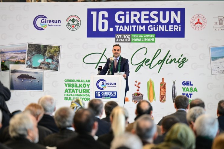 Bakan Kacır, 16. Giresun Tanıtım Günleri'nde konuştu: