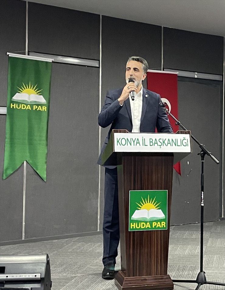 HÜDA PAR Genel Başkan Yardımcısı Emiroğlu, Konya'da partisinin il kongresinde konuştu: