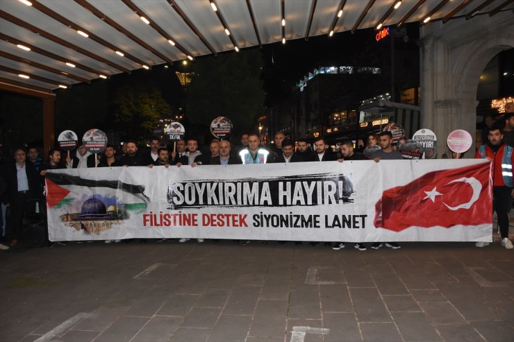 Orta ve Doğu Karadeniz'de İsrail'in Gazze'ye saldırıları protesto edildi