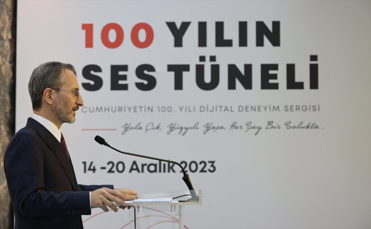 Cumhurbaşkanlığı İletişim Başkanı Altun, Cumhuriyet'in 100. Yılı Dijital Deneyim Sergisi'nin açılışına katıldı: