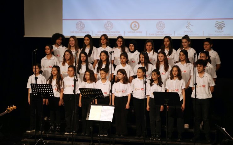 Samsun BİLSEM Çocuk ve Gençlik Korosu, 12 dilde konser verdi