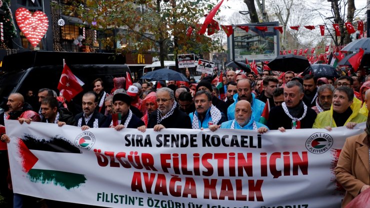 Kocaeli'de "Filistin'e Destek Yürüyüşü" yapıldı