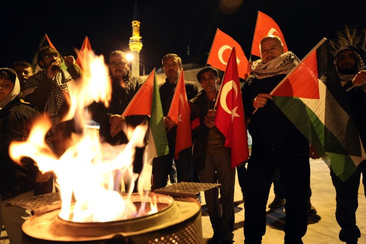 Nevşehir'de "Ateş başında Gazze nöbeti" etkinliği düzenlendi