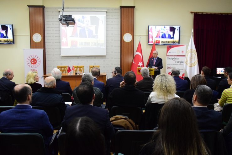 Tiran’da, Arnavutluk ve Türkiye arasında 100 yıllık diplomatik ilişkiler konulu konferans düzenlendi