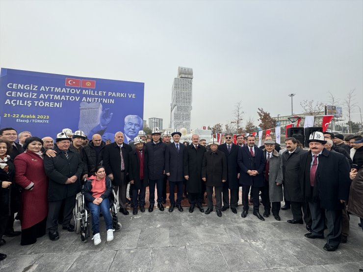 Elazığ'da Cengiz Aytmatov Millet Parkı ve Cengiz Aytmatov Anıtı açıldı