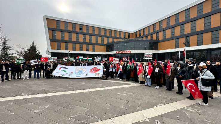 Elazığ'da Filistin'e destek yürüyüşü yapıldı