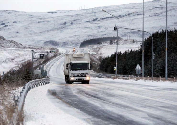 Kars ve Ardahan'da kar etkili oluyor