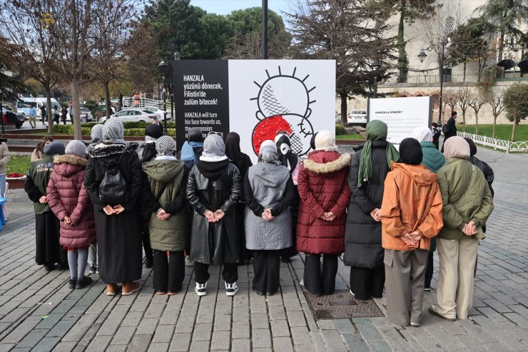 İstanbul'da Filistin'e destek eylemi düzenlendi