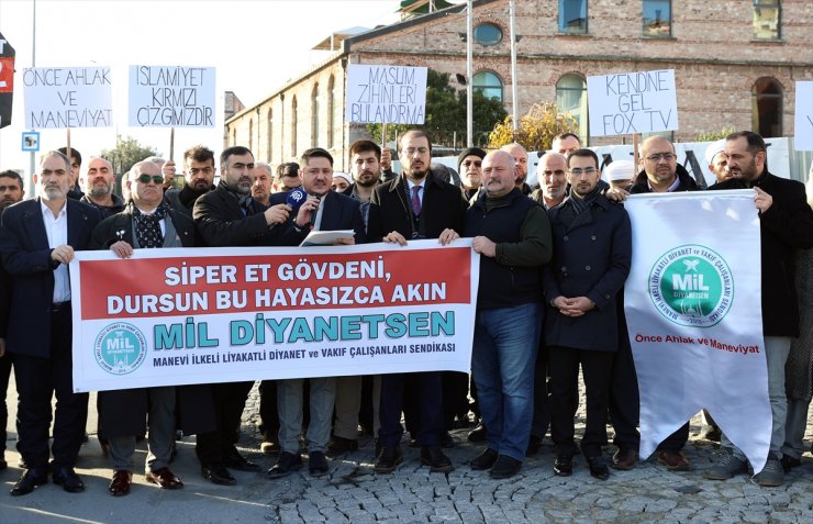 Mil-Diyanet Sen üyelerinden dizi protestosu