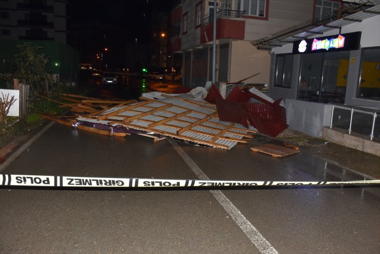 Ordu'da fırtına sonrası hasar tespitine başlandı