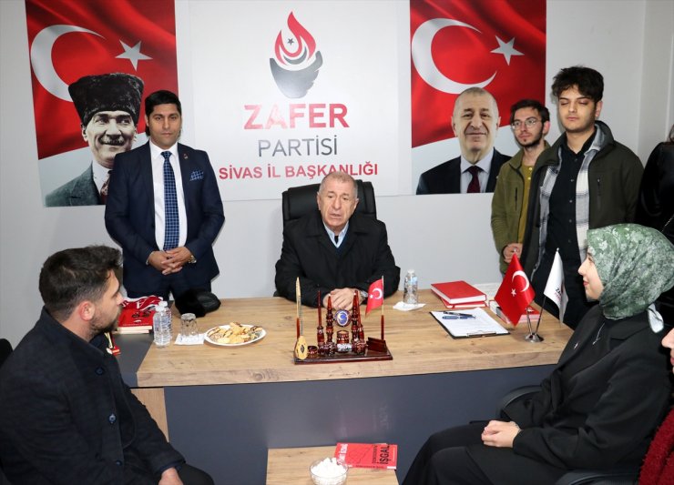 Zafer Partisi Genel Başkanı Özdağ, Sivas’ta ziyaretlerde bulundu