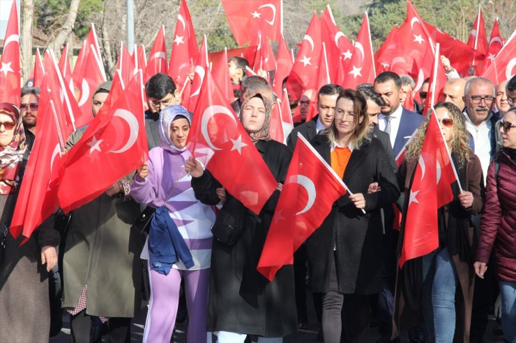 Kayseri'de terör saldırıları protesto edildi