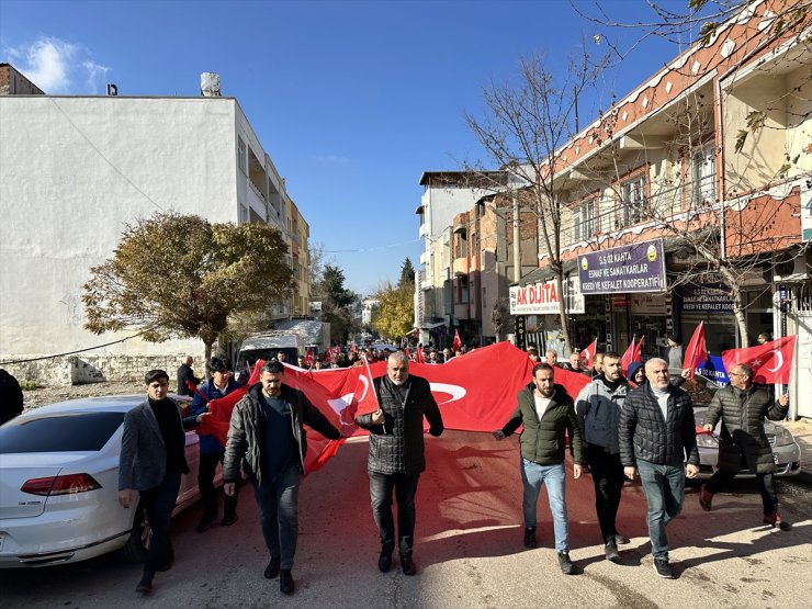 Adıyaman'da şehit askerler için anma yürüyüşü