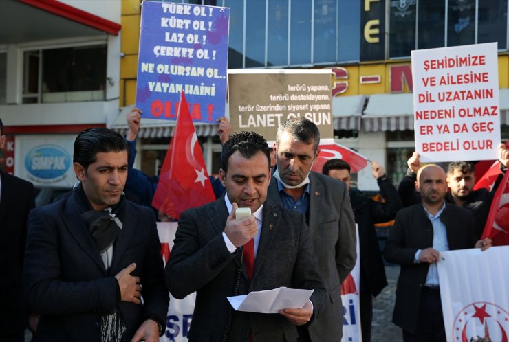 Bitlis'te Türkiye Gaziler ve Şehit Aileleri Vakfı üyelerinden DEM Parti'ye tepki