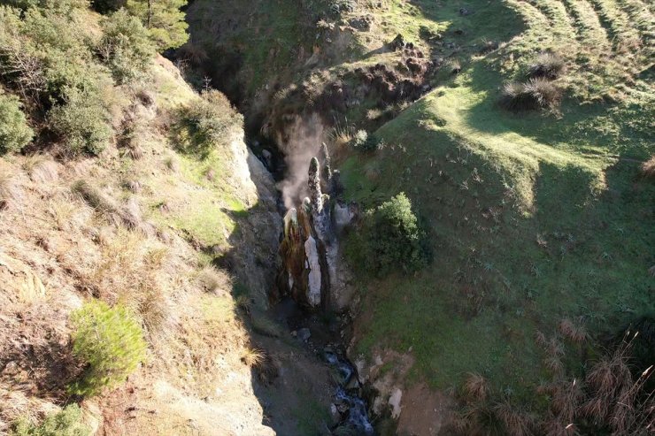 Bilim insanları Balıkesir'deki Hisaralan jeosit alanını inceledi