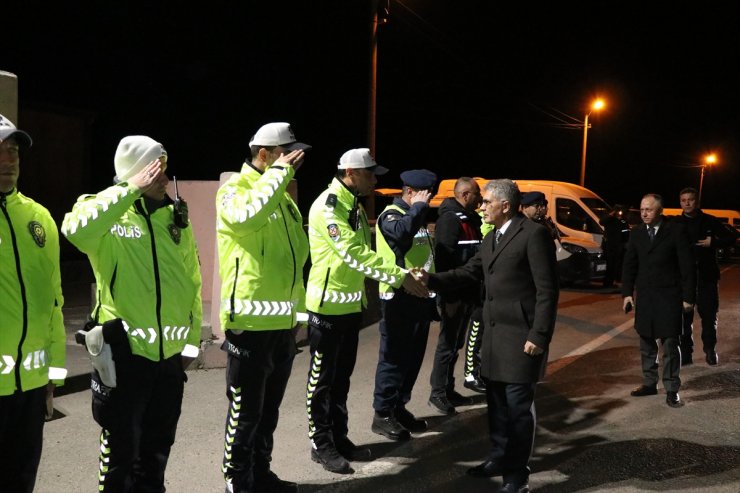 Kırıkkale, Niğde ve Yozgat'ta, görevi başındaki personelin yeni yılı kutlandı