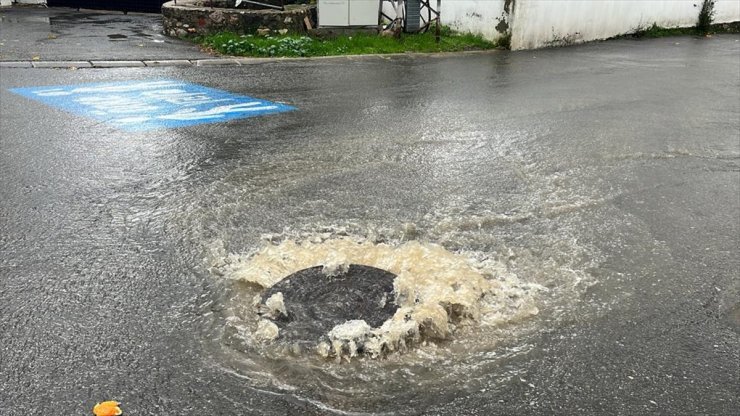 Bodrum'da sağanak etkili oldu