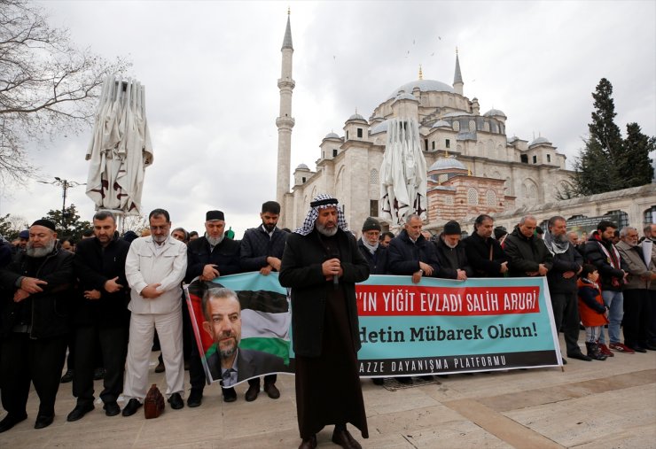 İstanbul’da Salih el-Aruri için gıyabi cenaze namazı kılındı