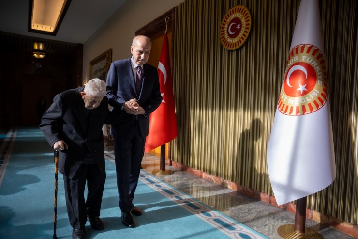 TBMM Başkanı Kurtulmuş, ESAM Genel Başkanı Kutan’ı ağırladı