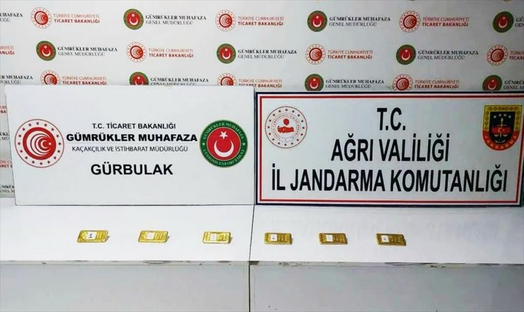 Ağrı'da 20 kilo 596 gram külçe altın ele geçirildi