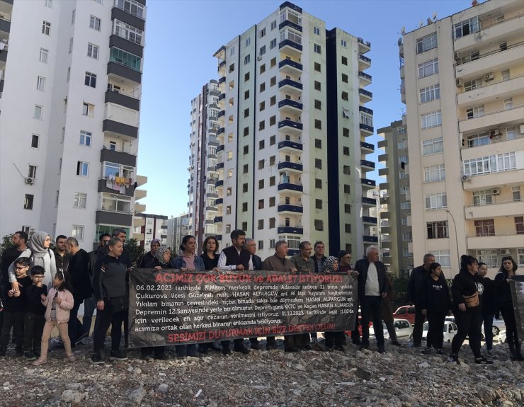 Adana'da Alpargün Apartmanı'nda yakınlarını kaybedenler bir araya geldi