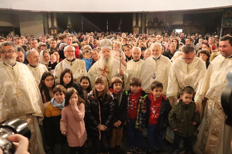 Kuzey Makedonya'daki Ortodokslar Noel'i kutladı