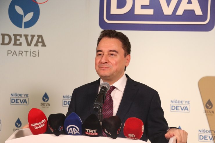 DEVA Partisi Genel Başkanı Babacan, Niğde'de konuştu: