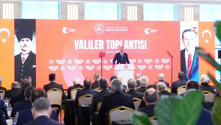 İçişleri Bakanı Yerlikaya, Valiler Toplantısı'nda konuştu: