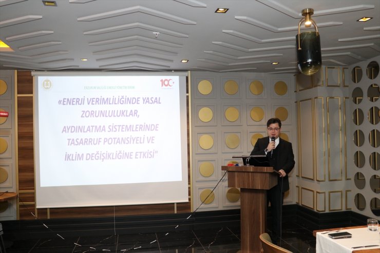 Erzurum'da tüm kamu kurum ve kuruluşları "enerji verimliliği" seminerinde buluştu