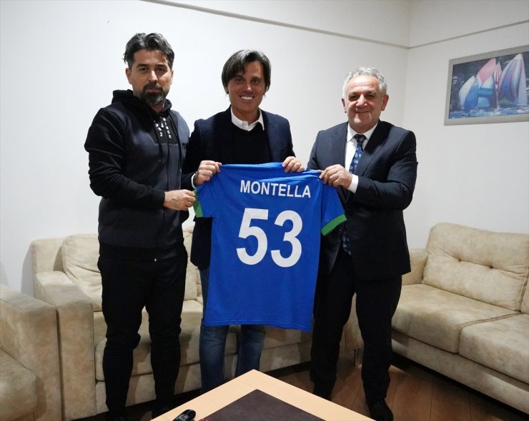 A Milli Takım Teknik Direktörü Montella'dan Çaykur Rizespor'a ziyaret